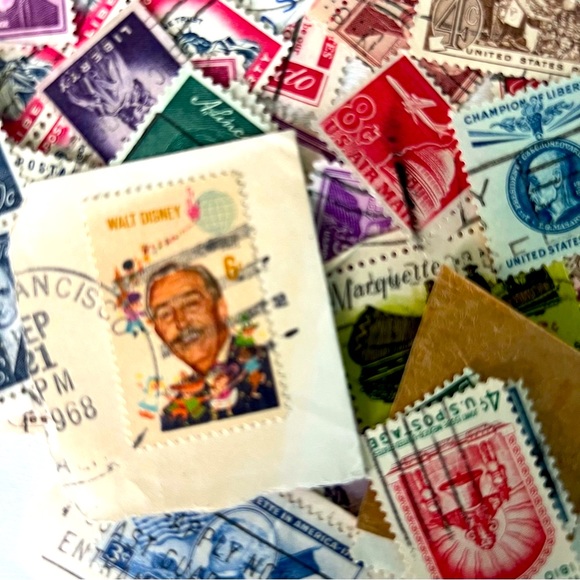 DISNEY Vintage POSTAGE stamp and USA postage stamp lot - Picture 2 of 10